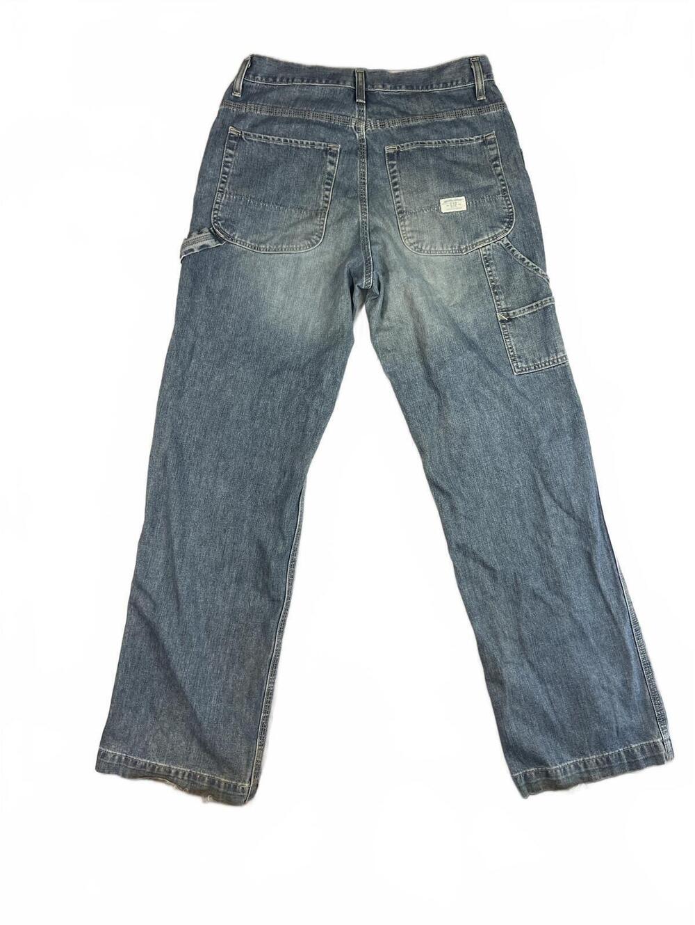 VTG BOHO 90’S GAP CARPENTER HEAVYWEIGHT LIGHT WASHER DENIM SIZE 33x34 100%Cotton - Picture 5 of 6